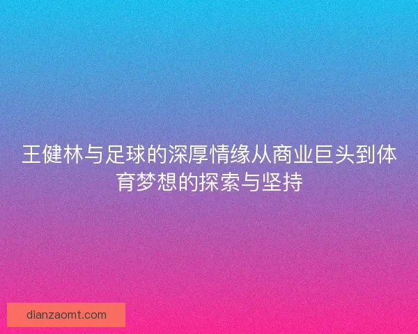 王健林与足球的深厚情缘从商业巨头到体育梦想的探索与坚持