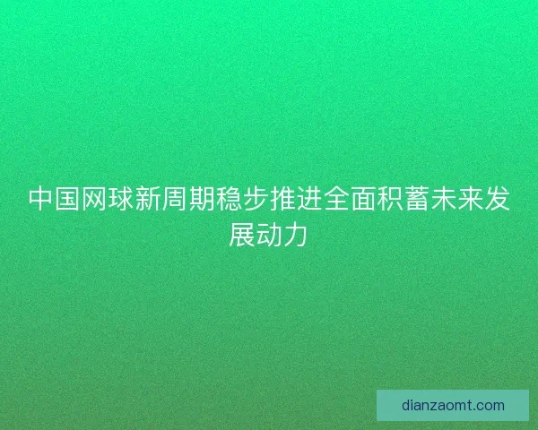 中国网球新周期稳步推进全面积蓄未来发展动力 中国网球新周期稳步推进全面积蓄未来发展动力